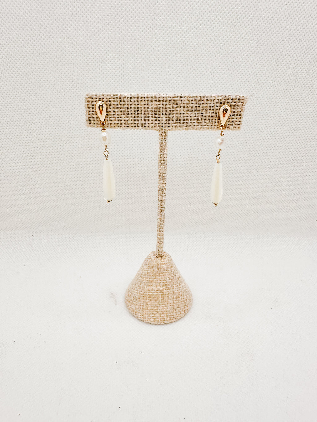 Pearl Double Dangle Earring