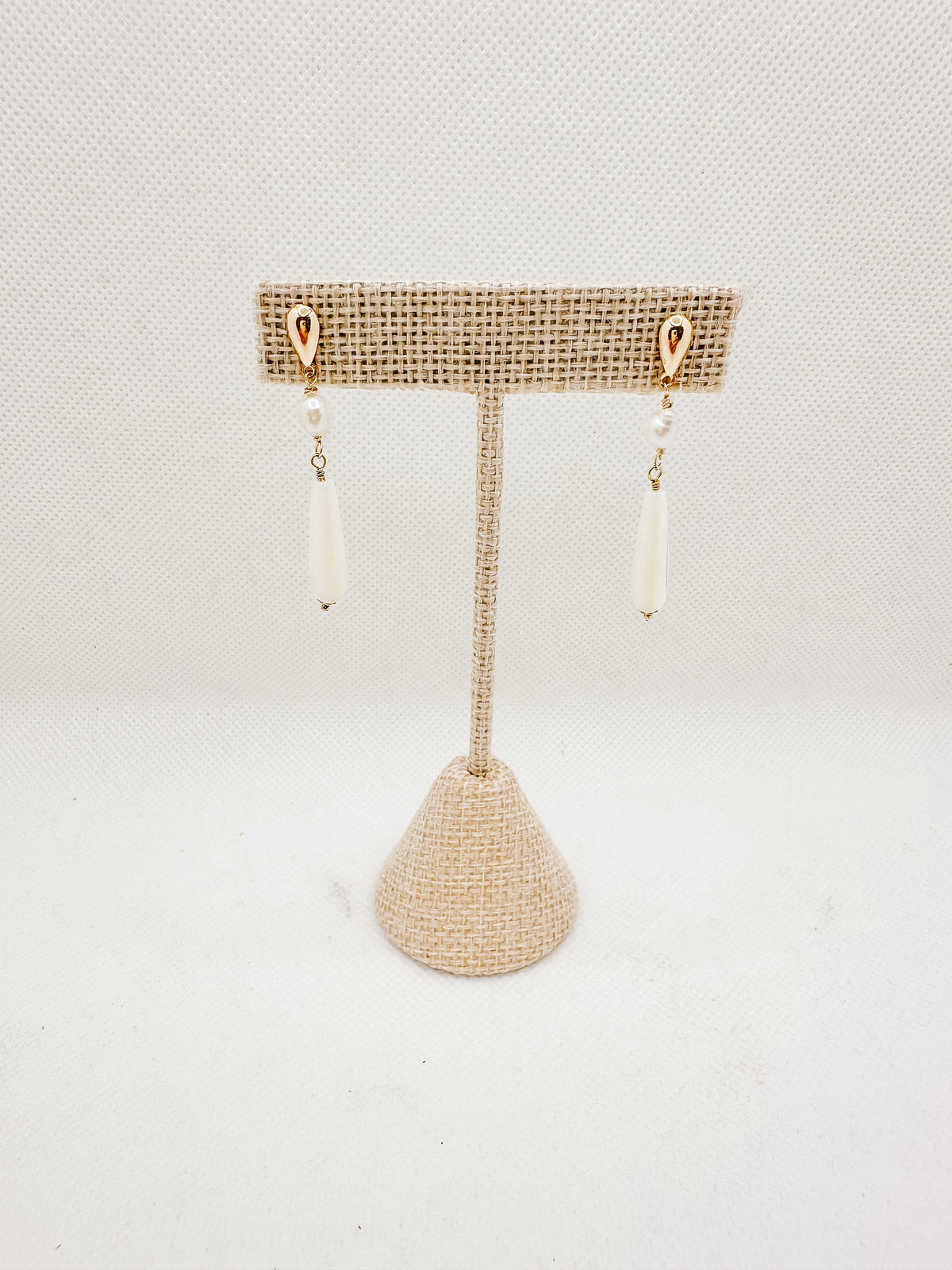 Pearl Double Dangle Earring