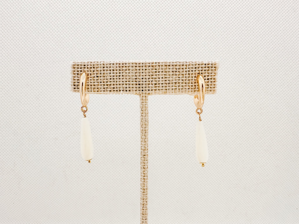 MOP Hoop Earring