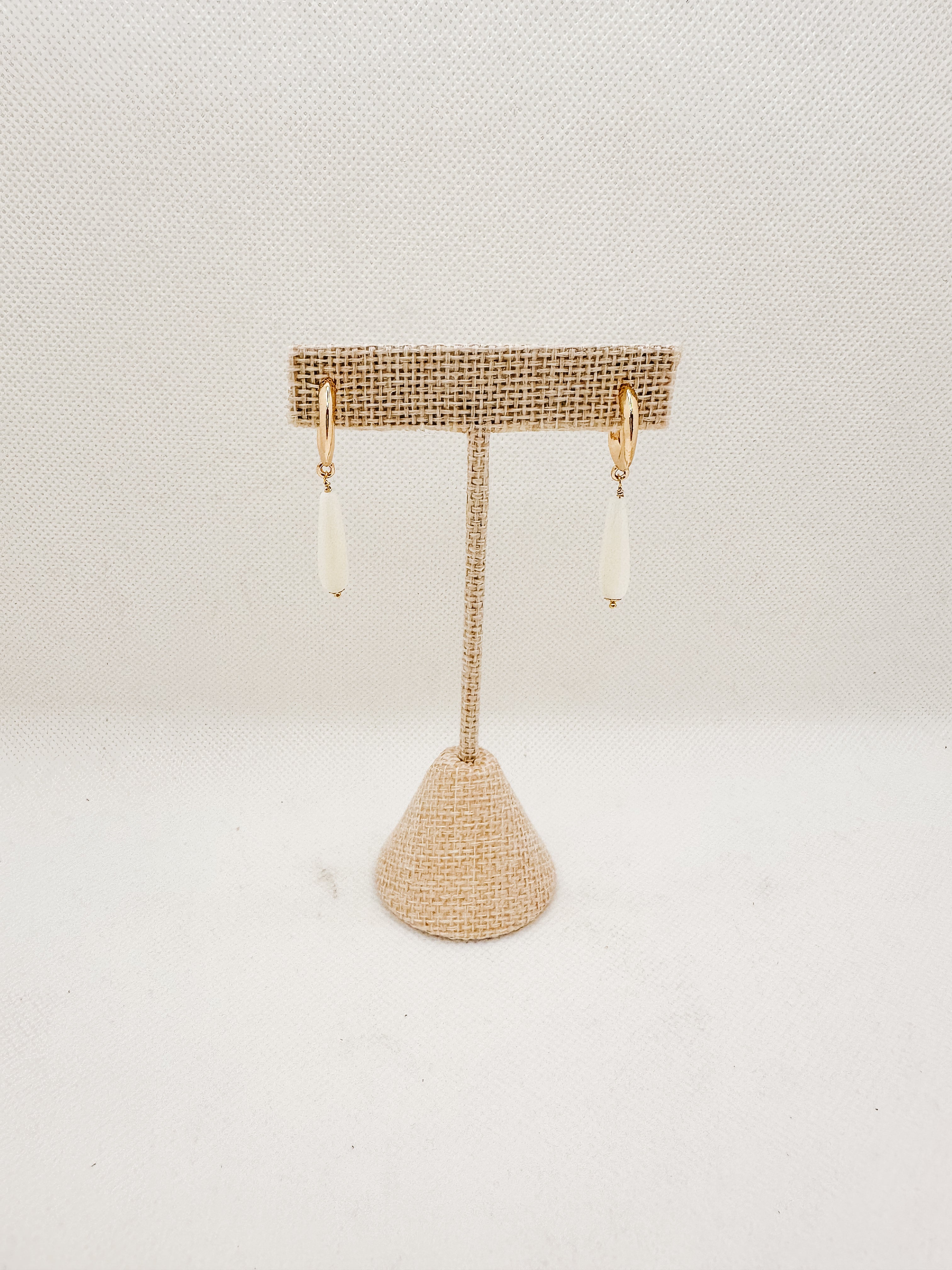 MOP Hoop Earring