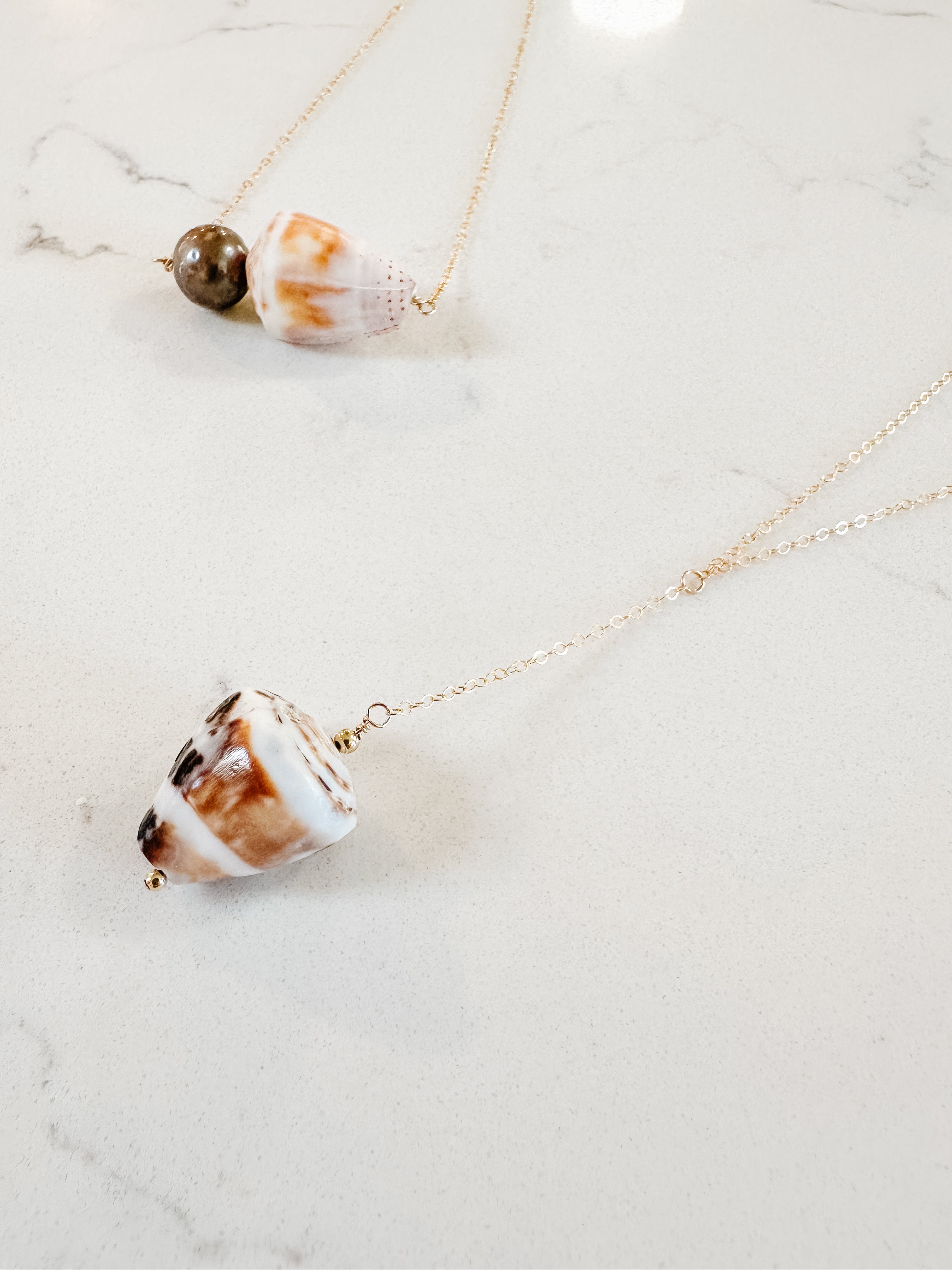 Shell Lariat Necklace