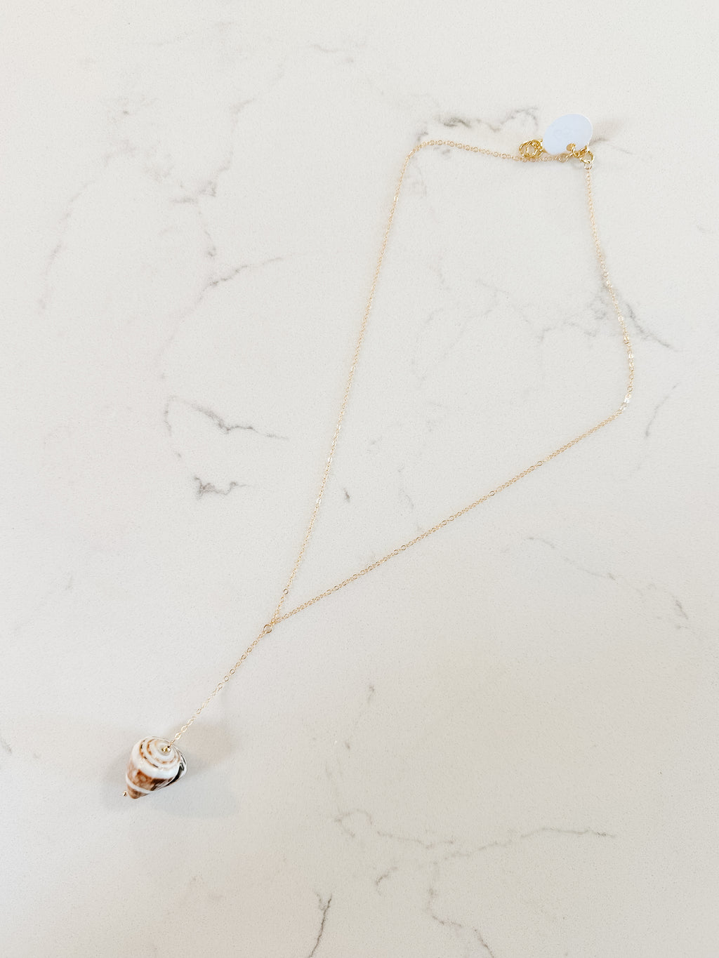 Shell Lariat Necklace