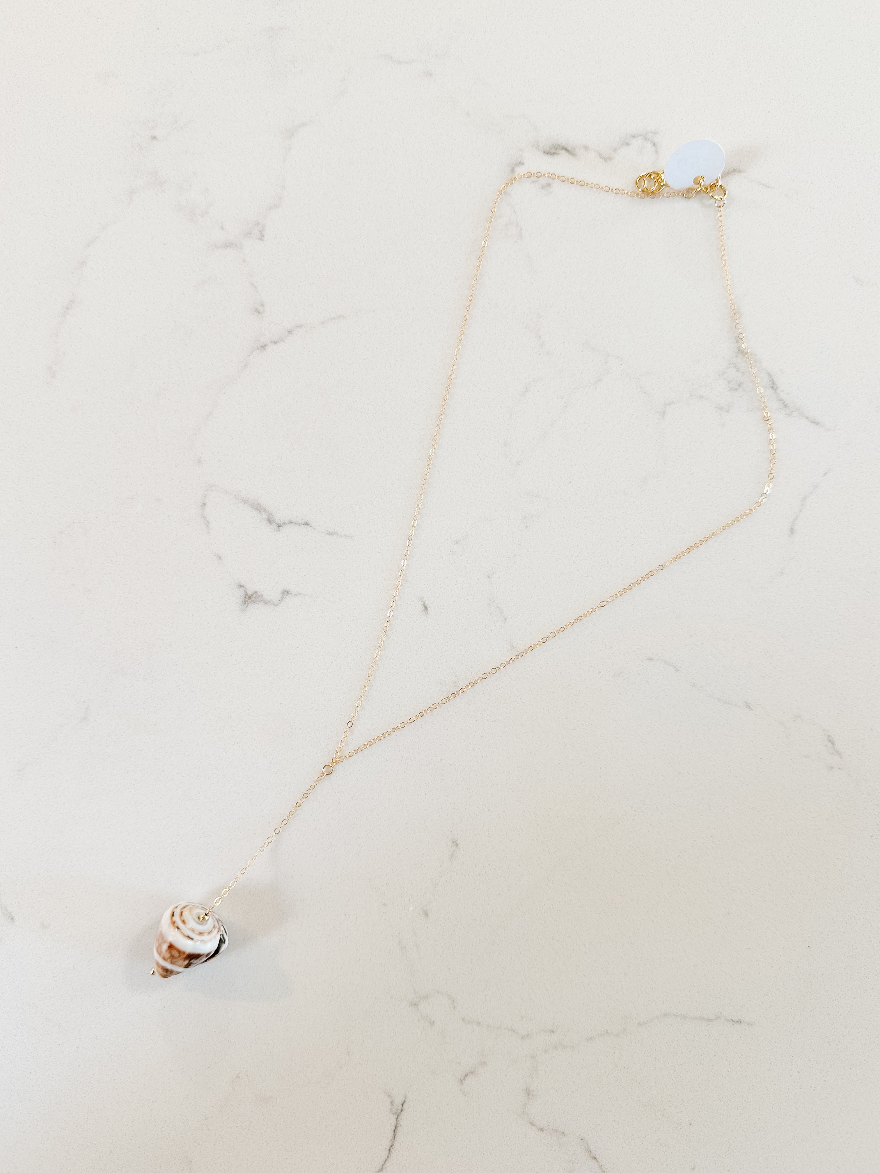 Shell Lariat Necklace