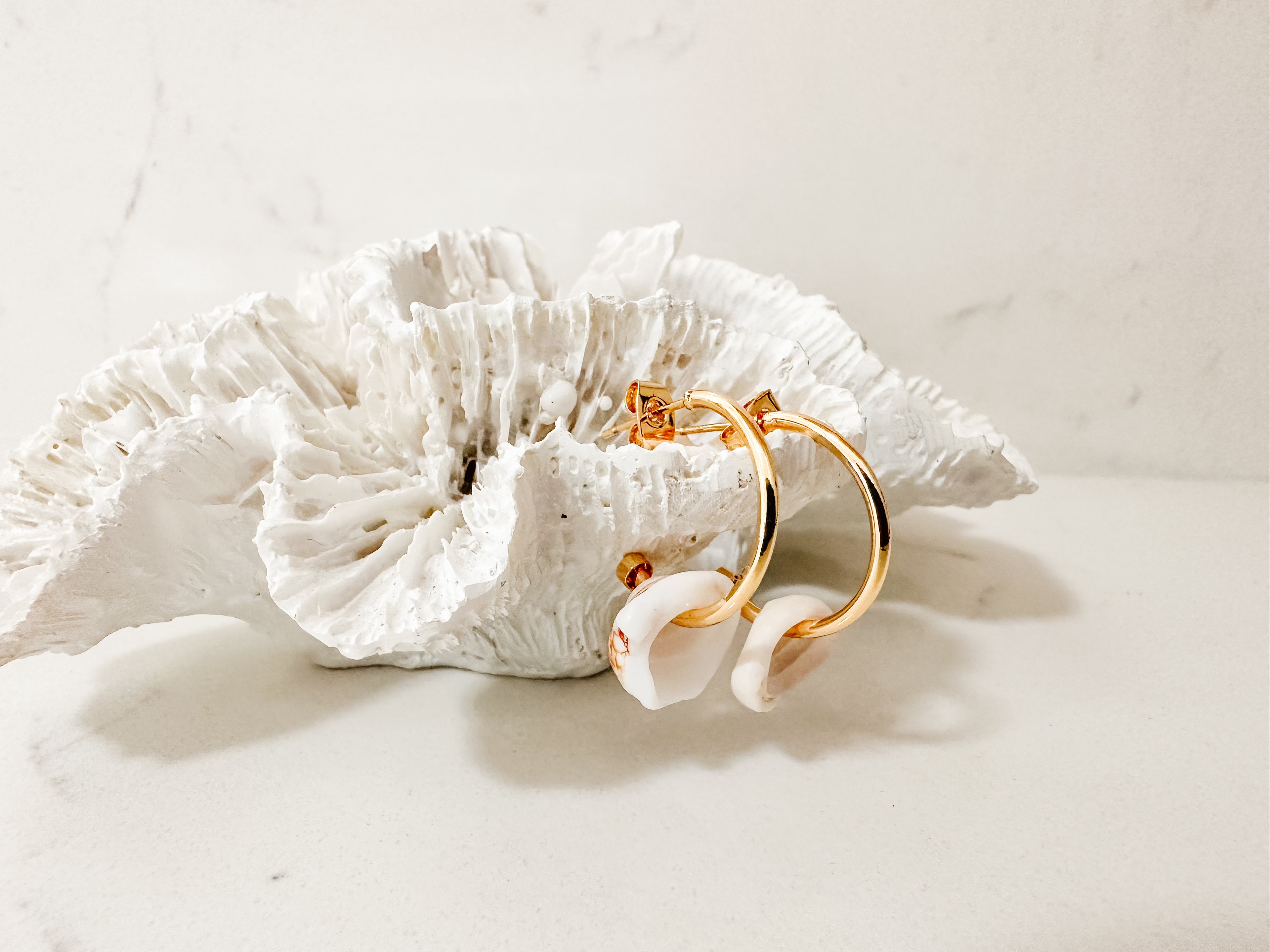 Shell Hoop Earring