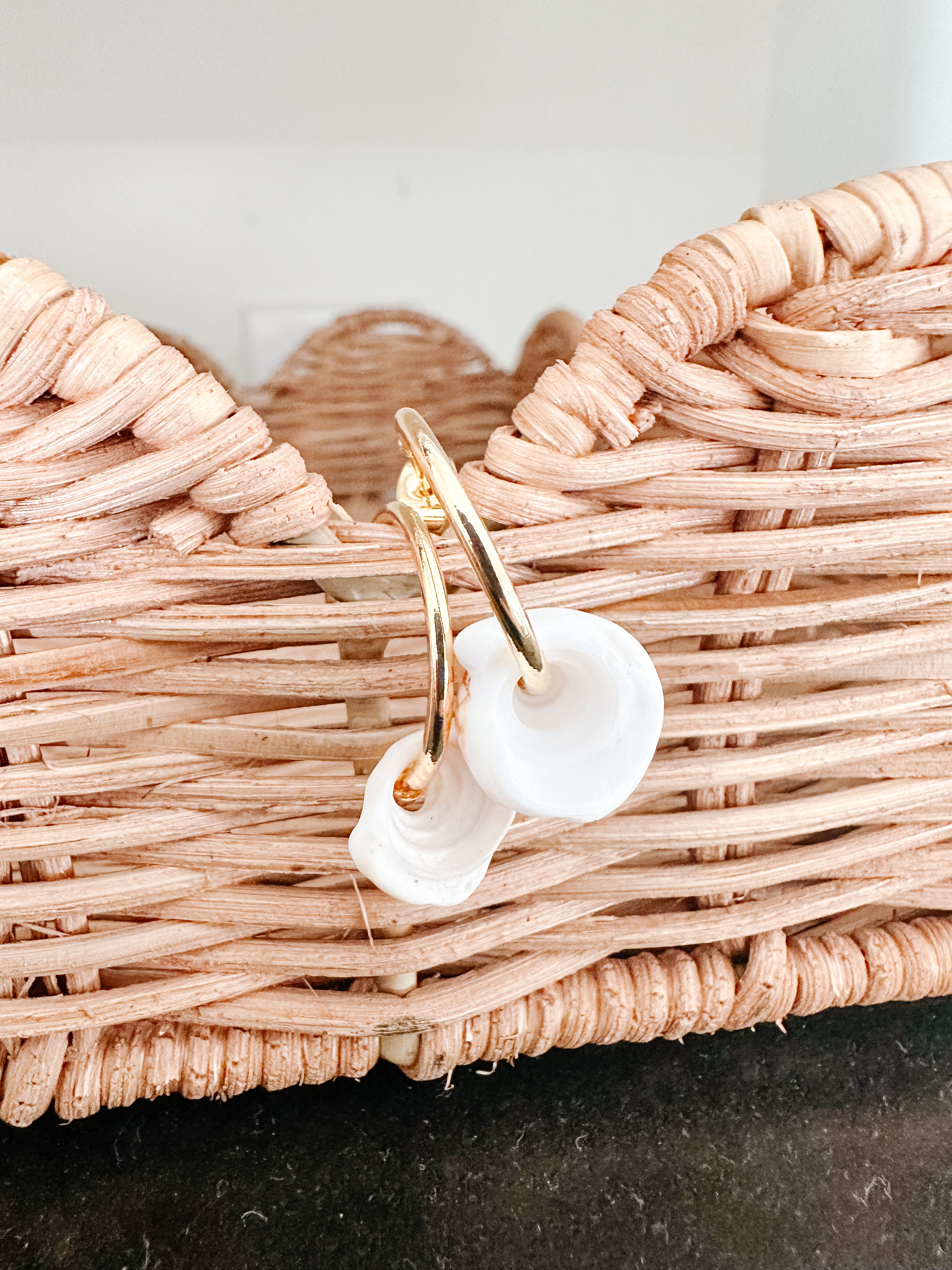 Shell Hoop Earring
