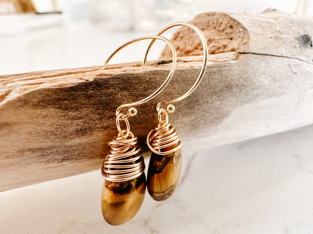 Beach Sand Dangle Earring
