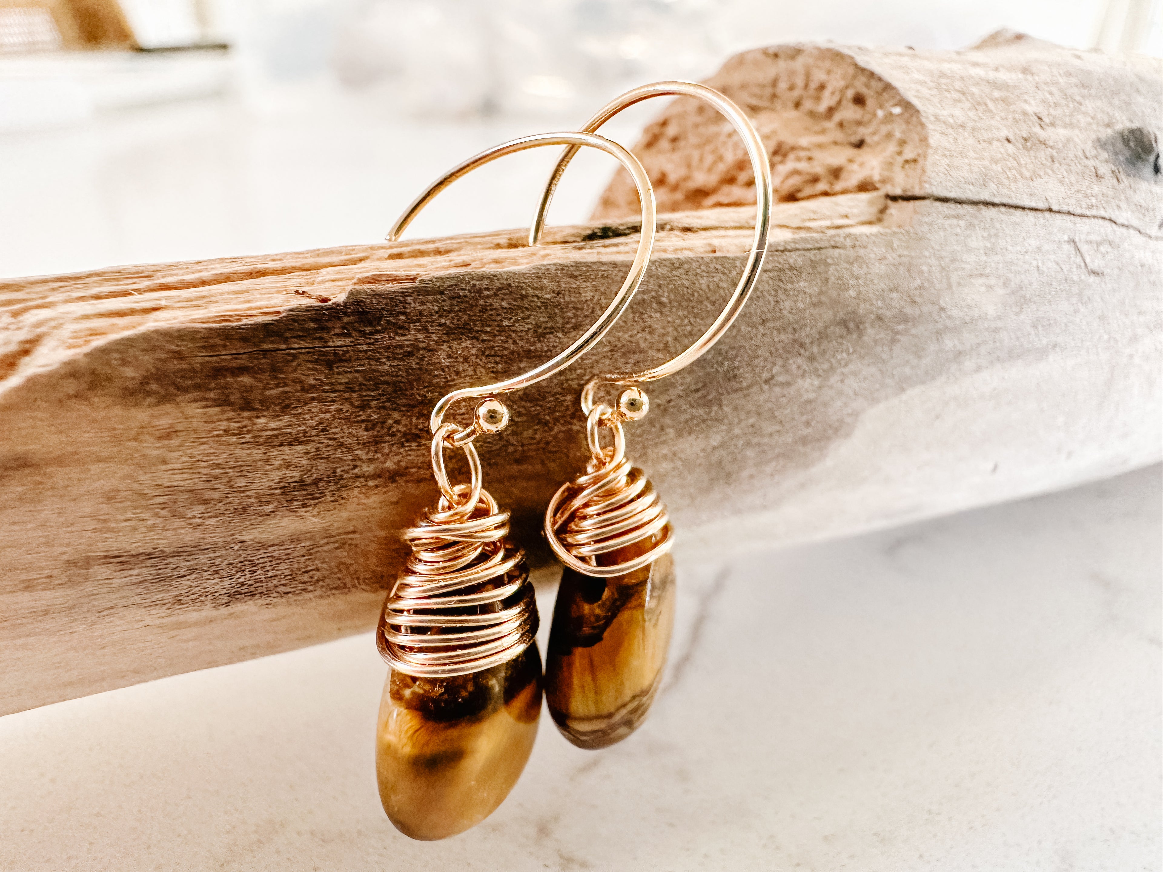 Beach Sand Dangle Earring