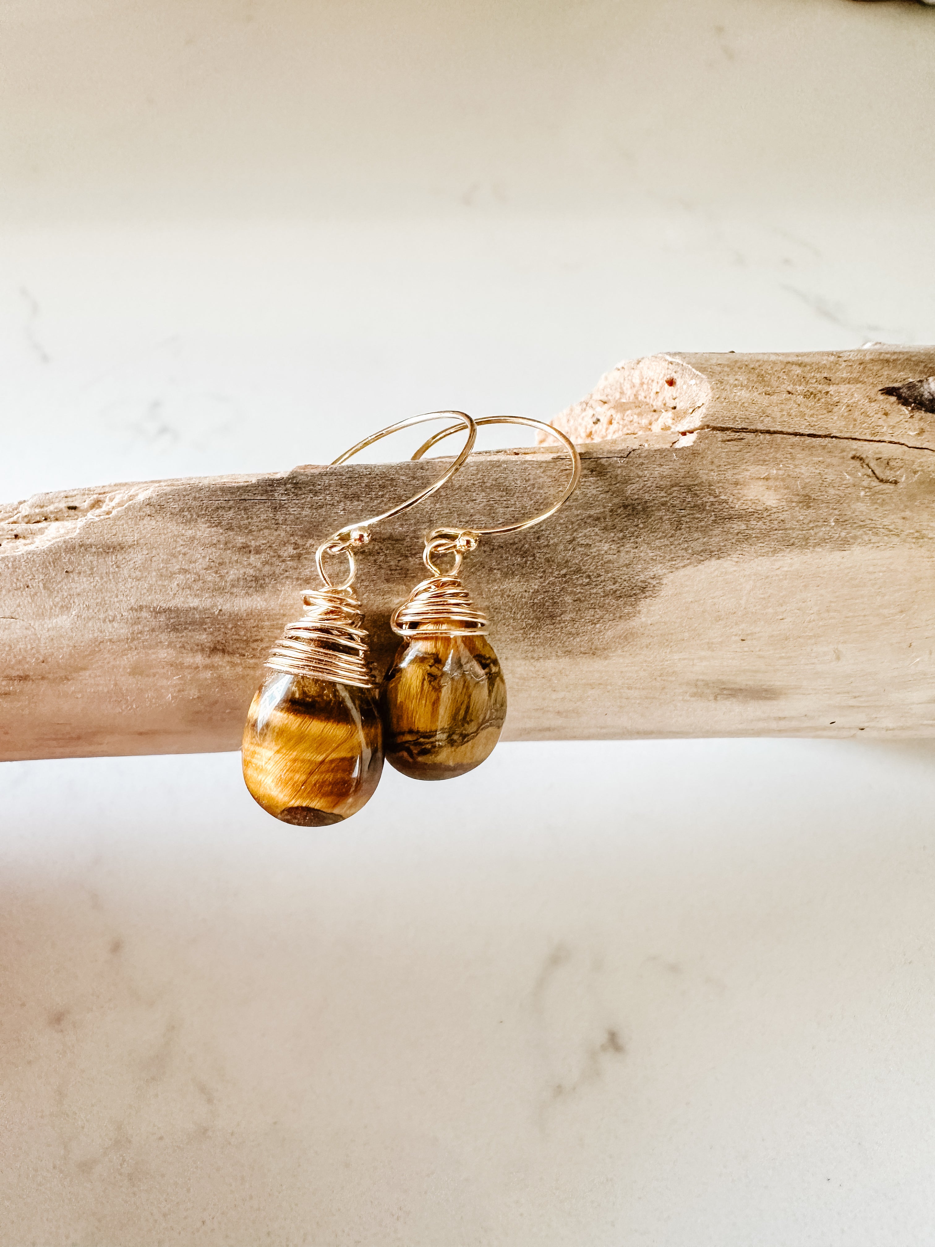 Beach Sand Dangle Earring