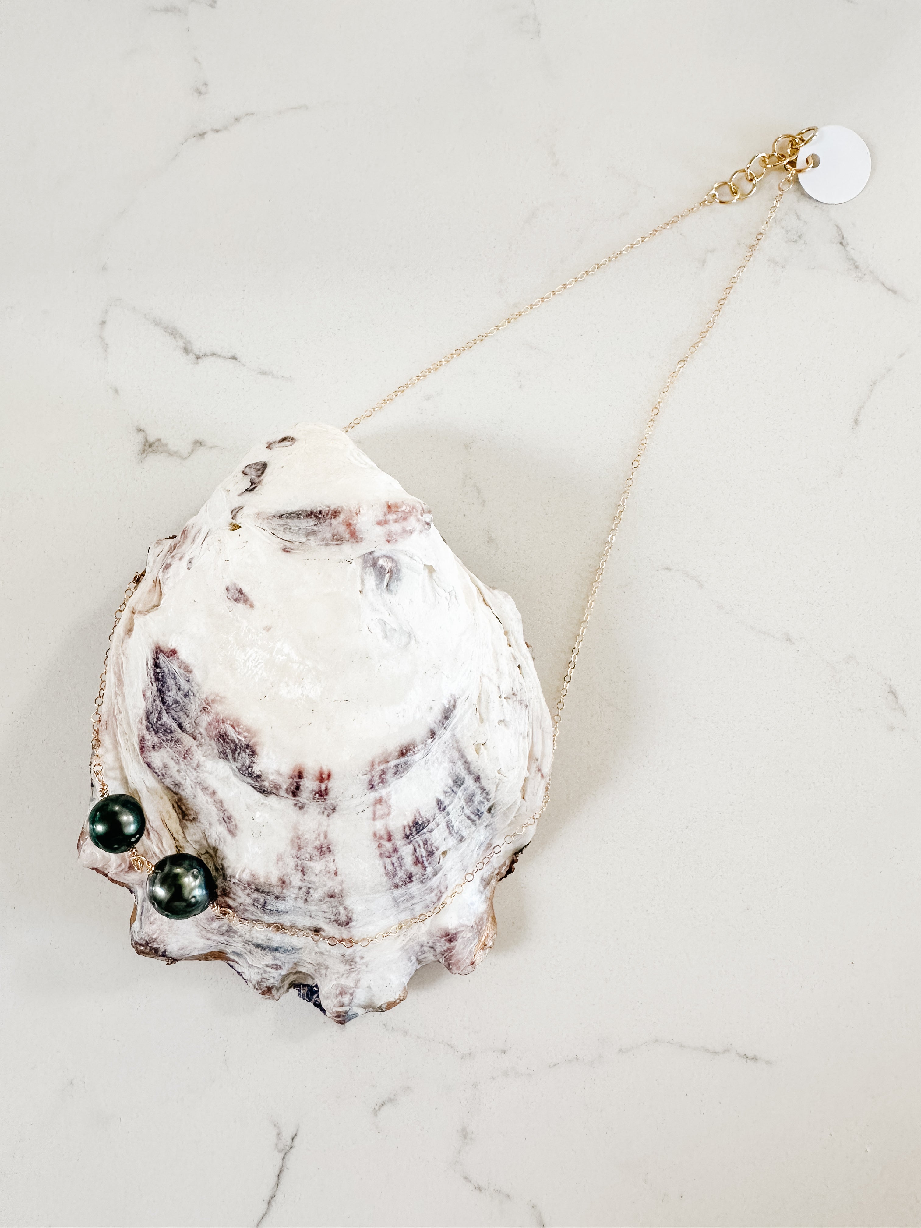 Two Pearls in a Pod Necklace