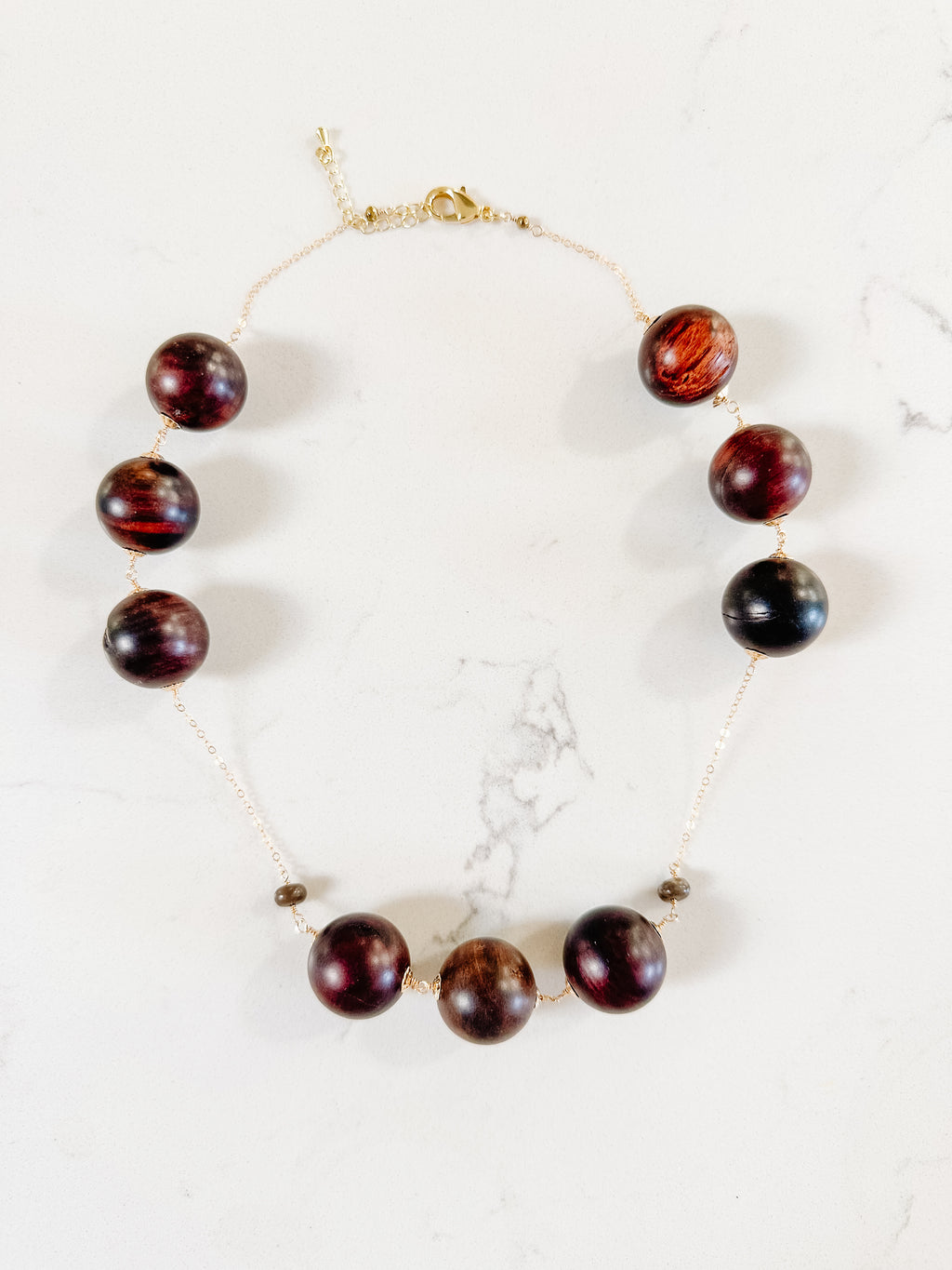 Wood Baubles Necklace