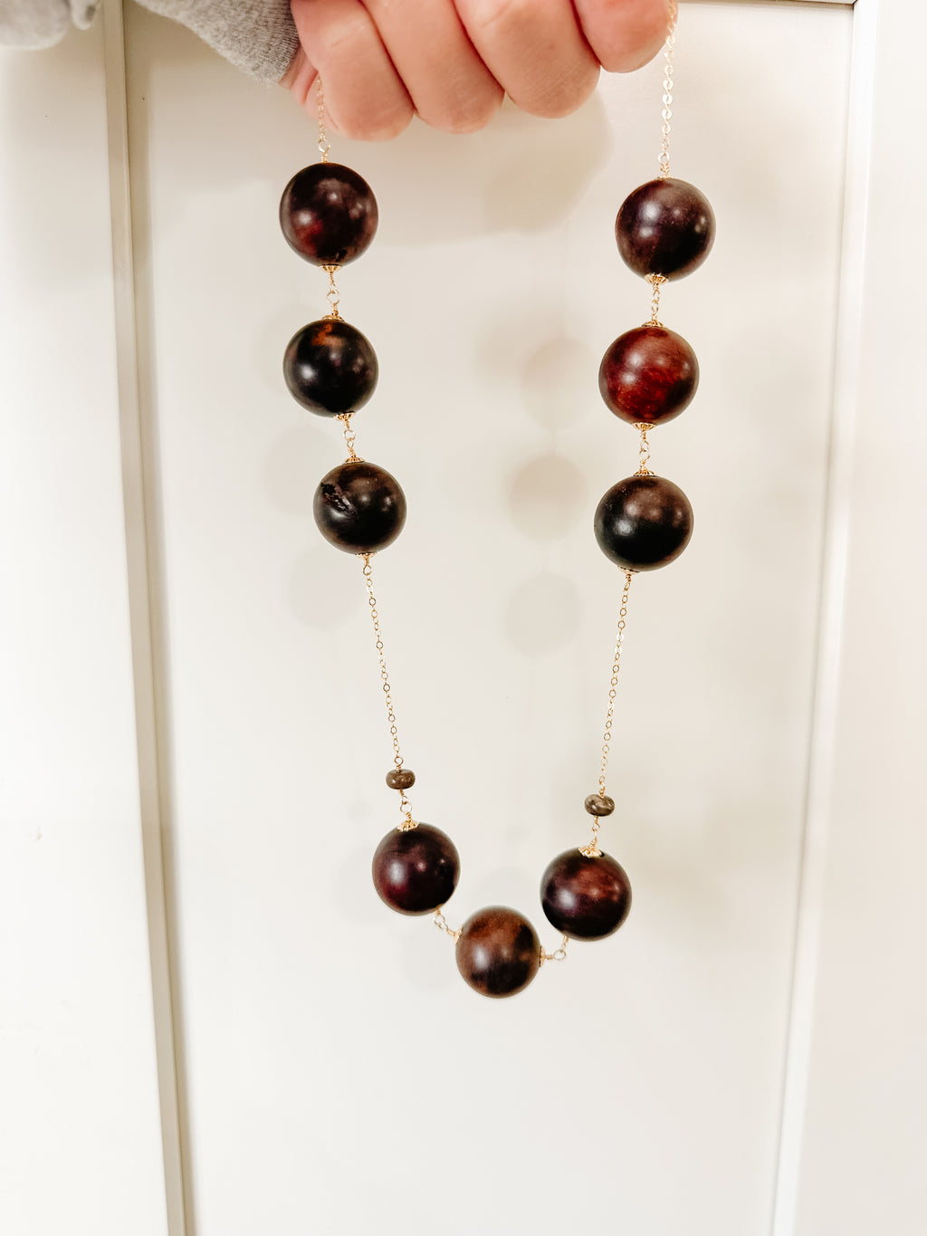 Wood Baubles Necklace