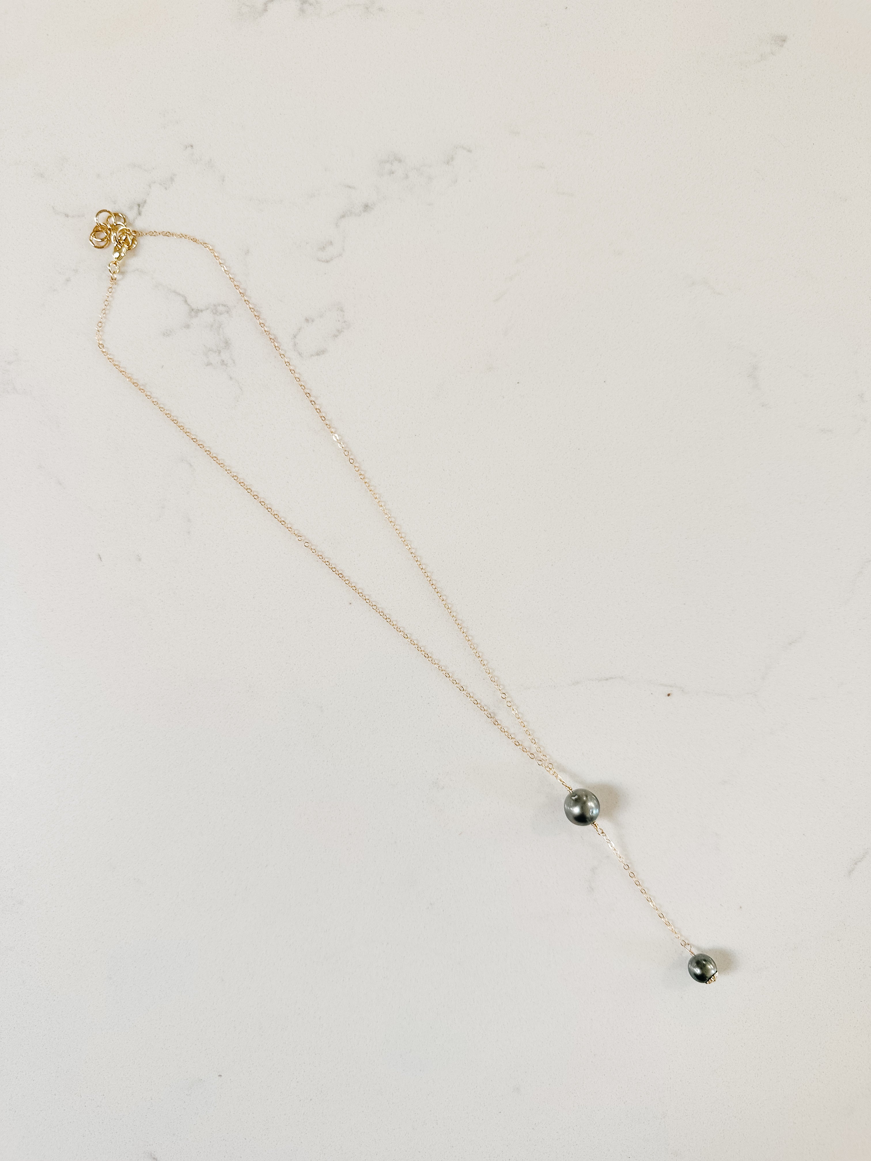 Tahitian Pearl Lariat Necklace