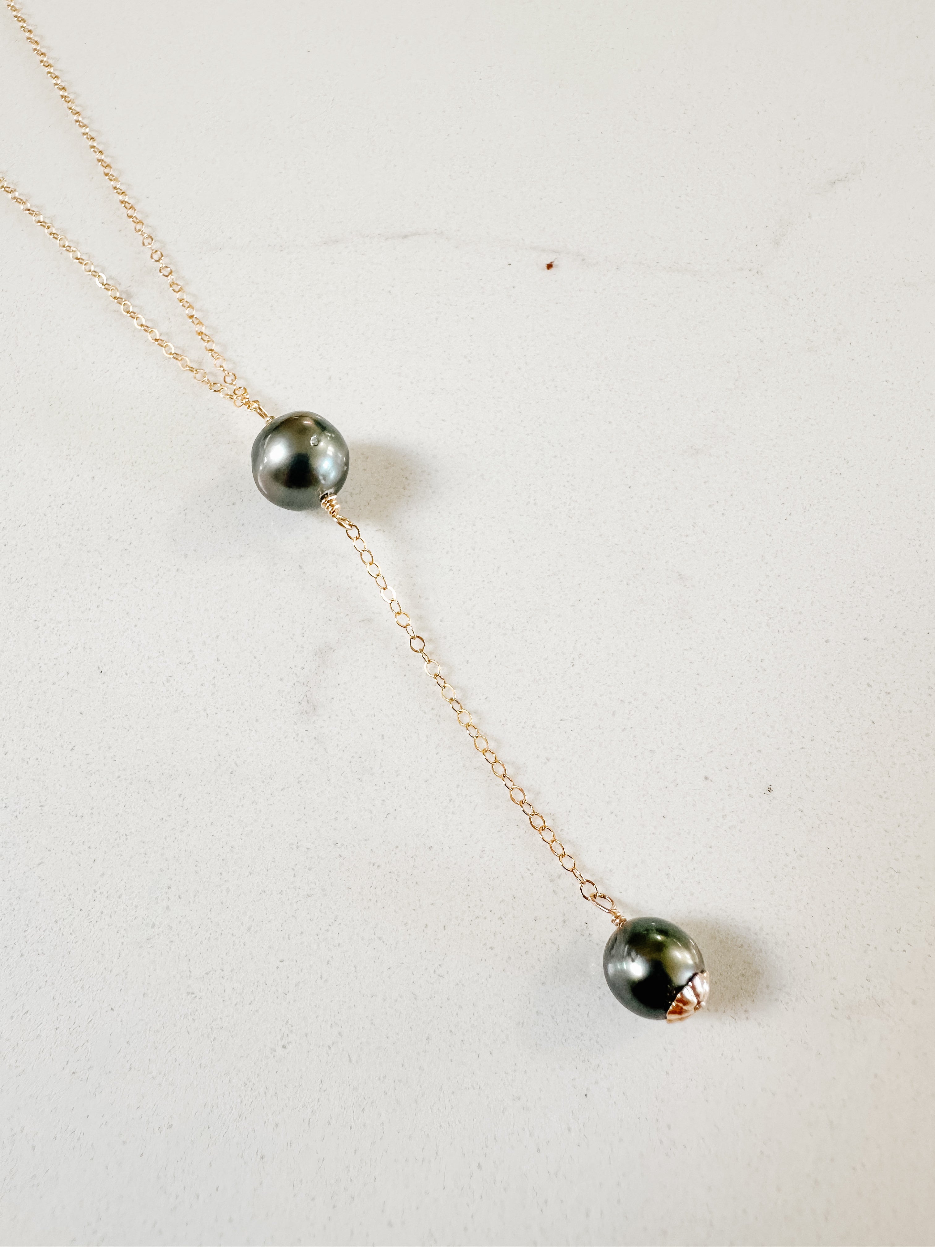 Tahitian Pearl Lariat Necklace