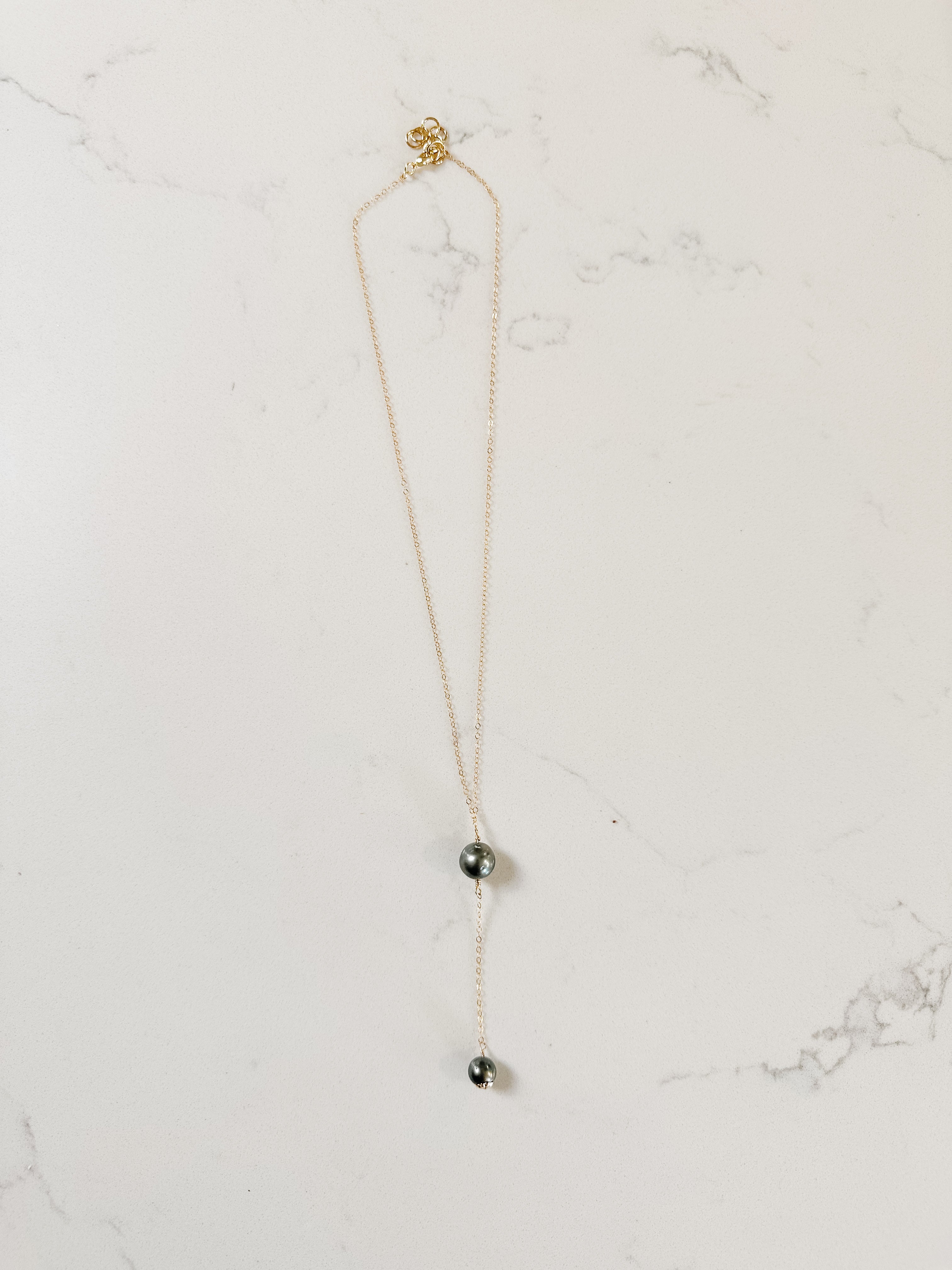 Tahitian Pearl Lariat Necklace