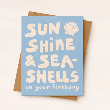 Sunshine & Seashells Birthday Greeting Card