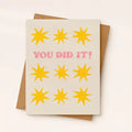 You Did It Star Card